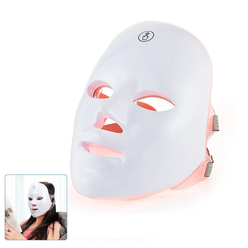 7-Color LED Face & Neck Mask | Photon Light Therapy Skin Rejuvenation