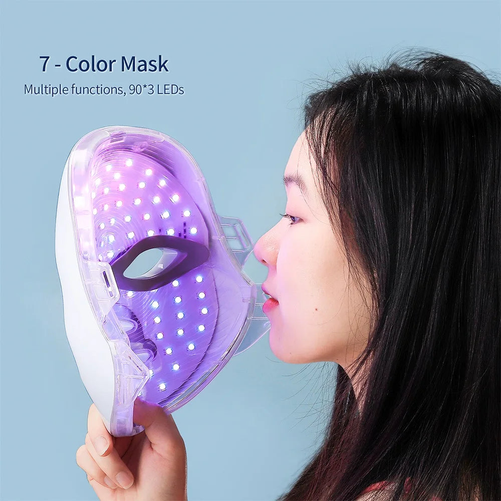 7-Color LED Face & Neck Mask | Photon Light Therapy Skin Rejuvenation